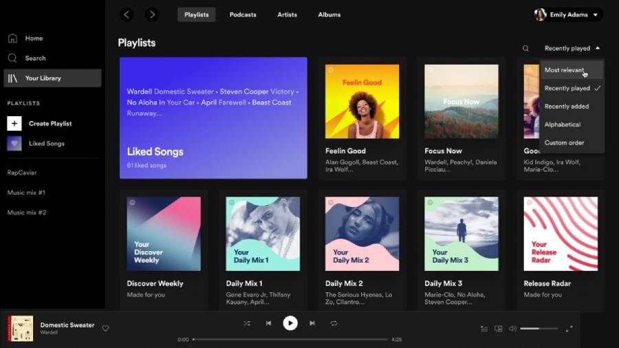 Spotify desktop