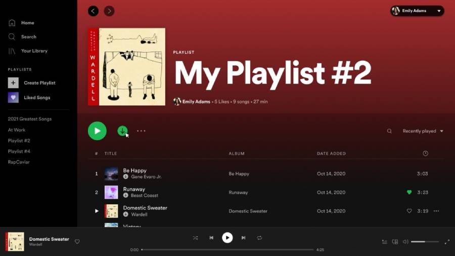 Spotify desktop