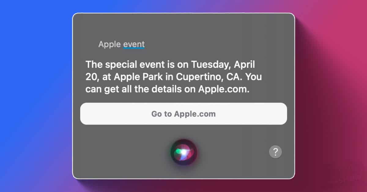 siri apple event 20 apr 2021