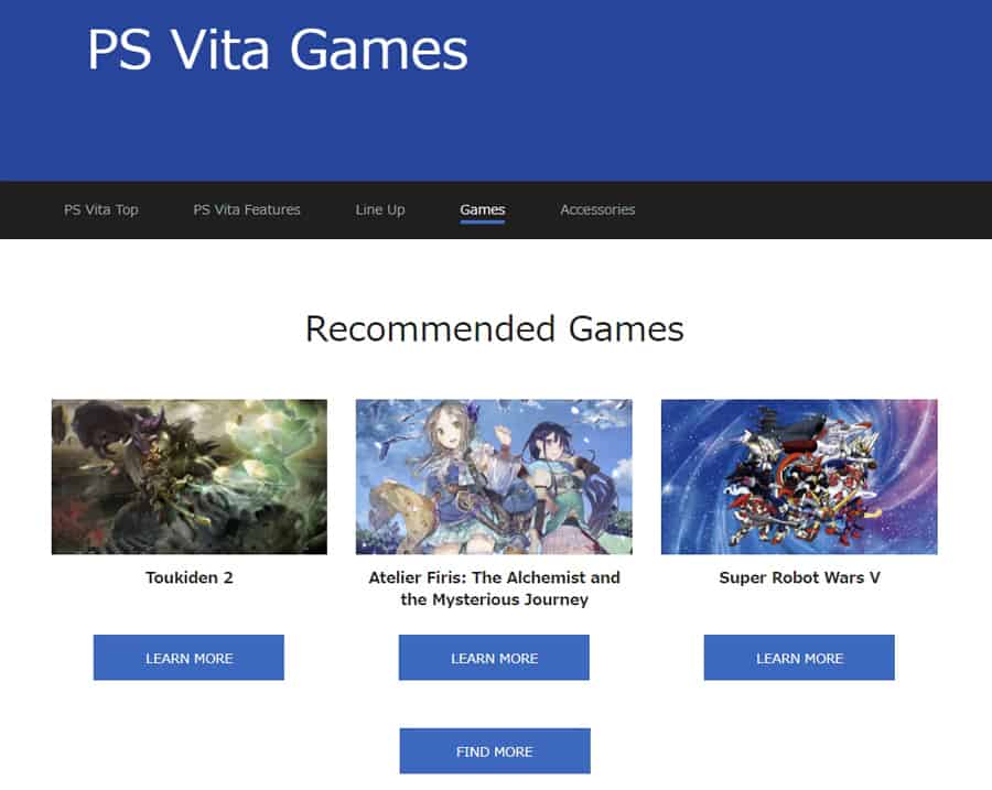 PS Vita Games on PlayStation Store