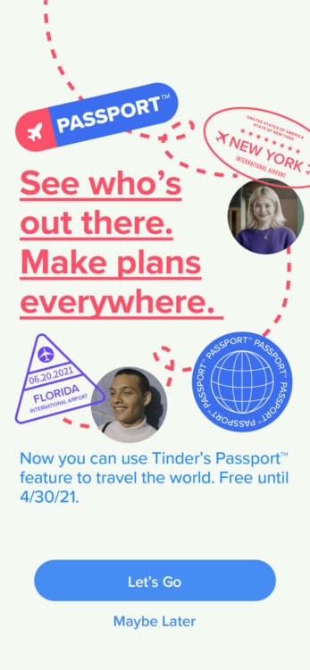 Tinder Passport