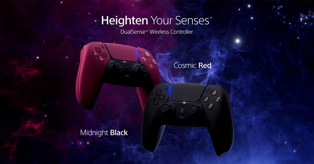 Sony PlayStation 5 DualSense Cosmic Red Midnight Black