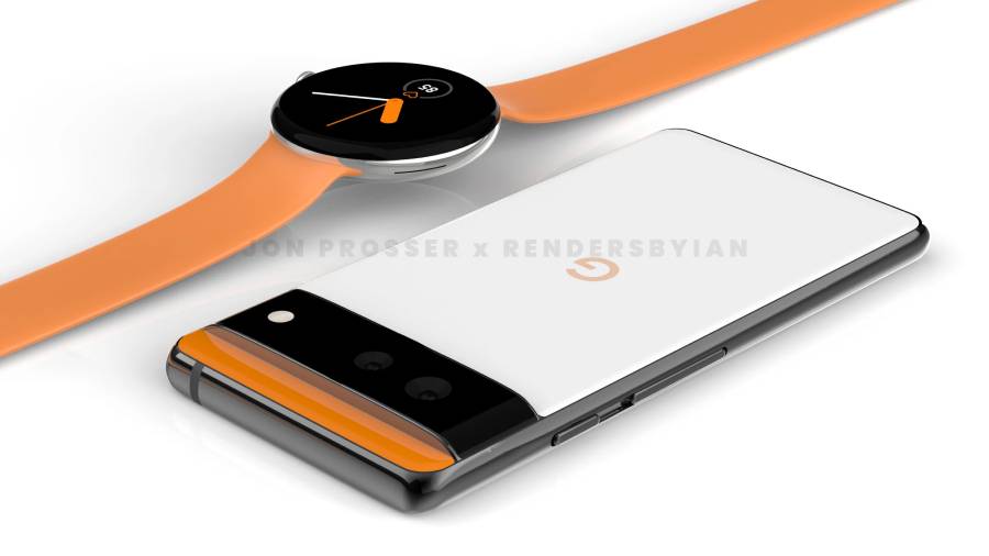 Google Pixel 6 and 6 Pro Renders Pixel Watch