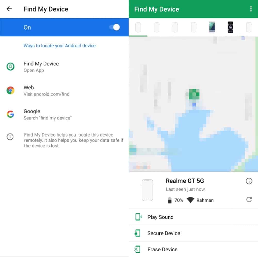 Google Android Find My Device