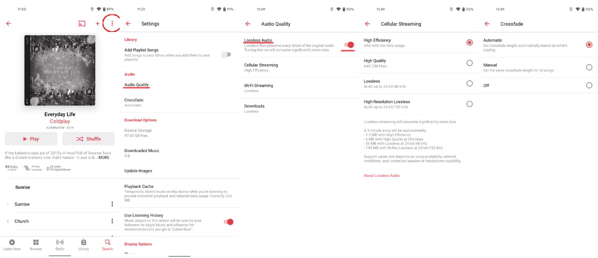Lossless Audio Apple Music Android