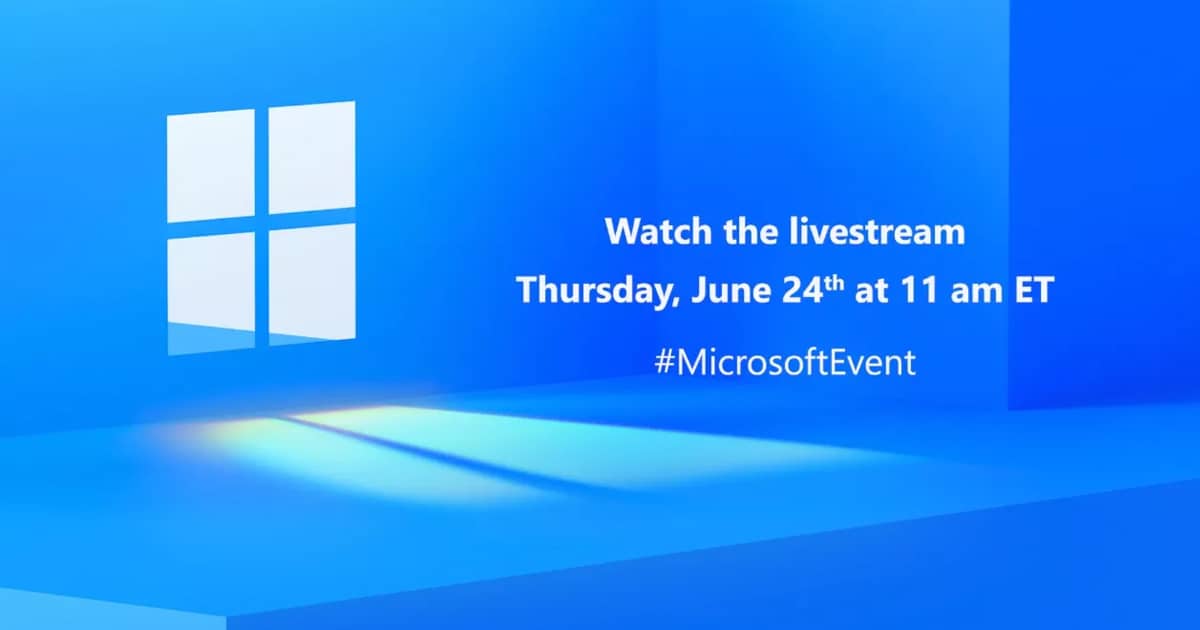 Windows 11 event 2021
