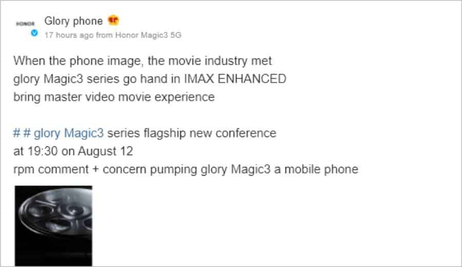Honor Magic 3 IMAX Enhanced
