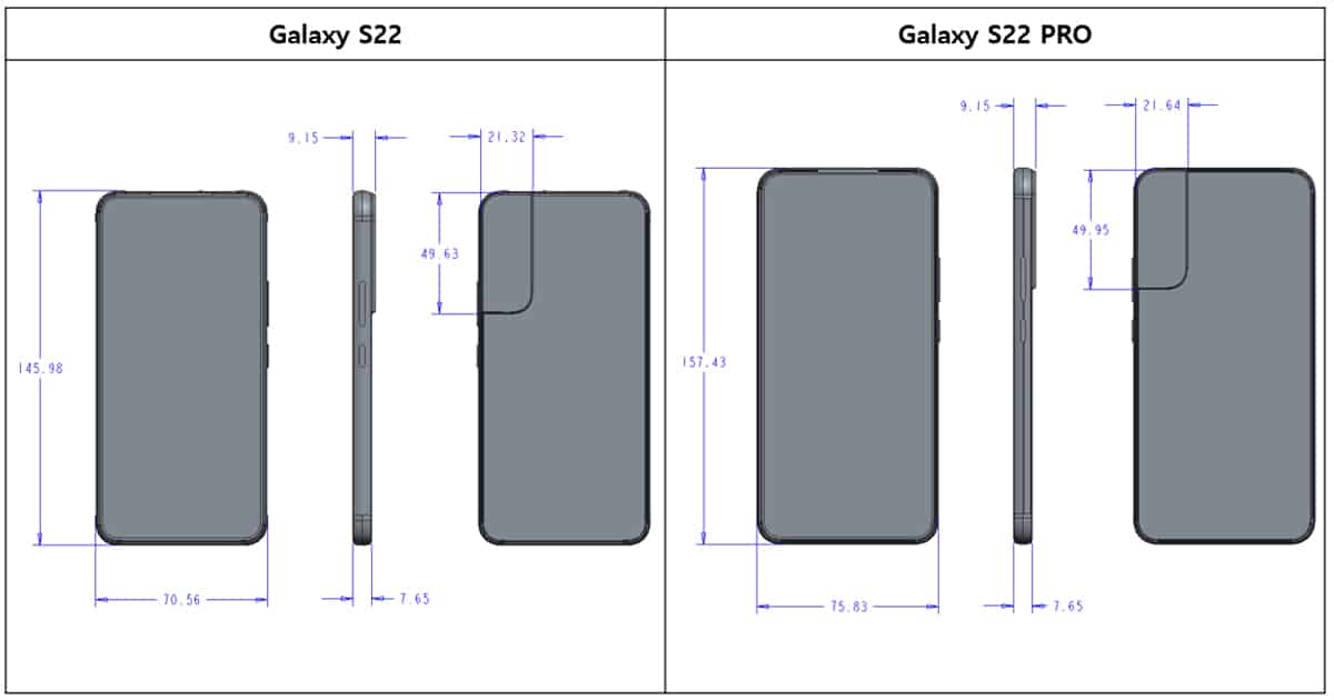 Galaxy S22 series looks like