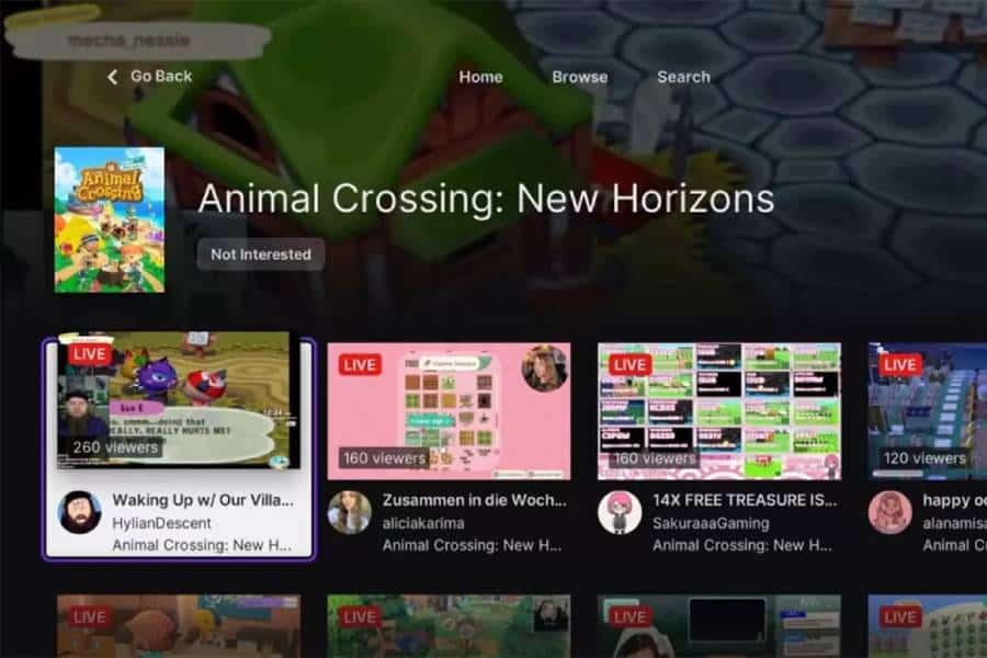 Twitch for Nintendo Switch