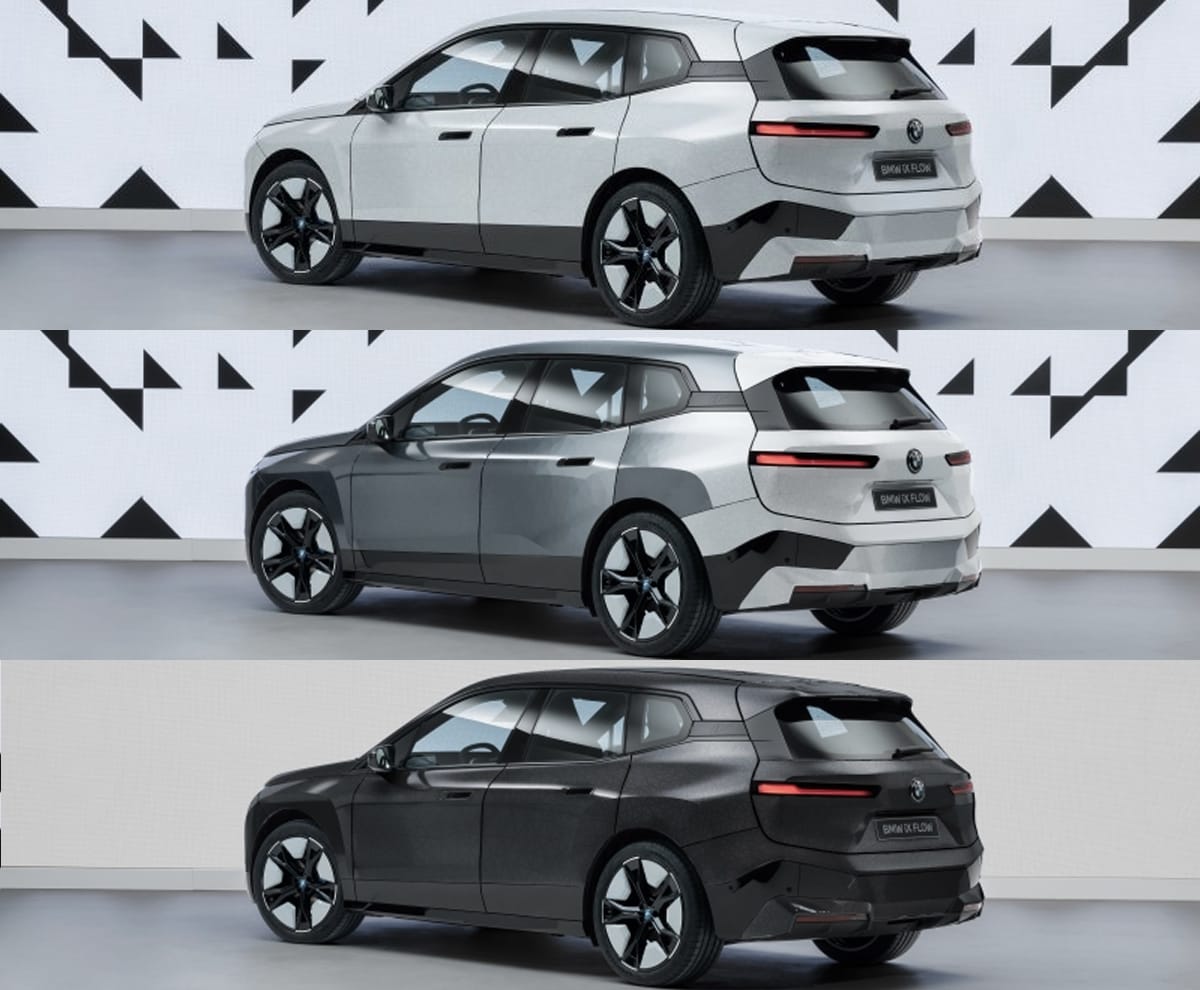 BMW iX Flow E Ink color-changing paint technology