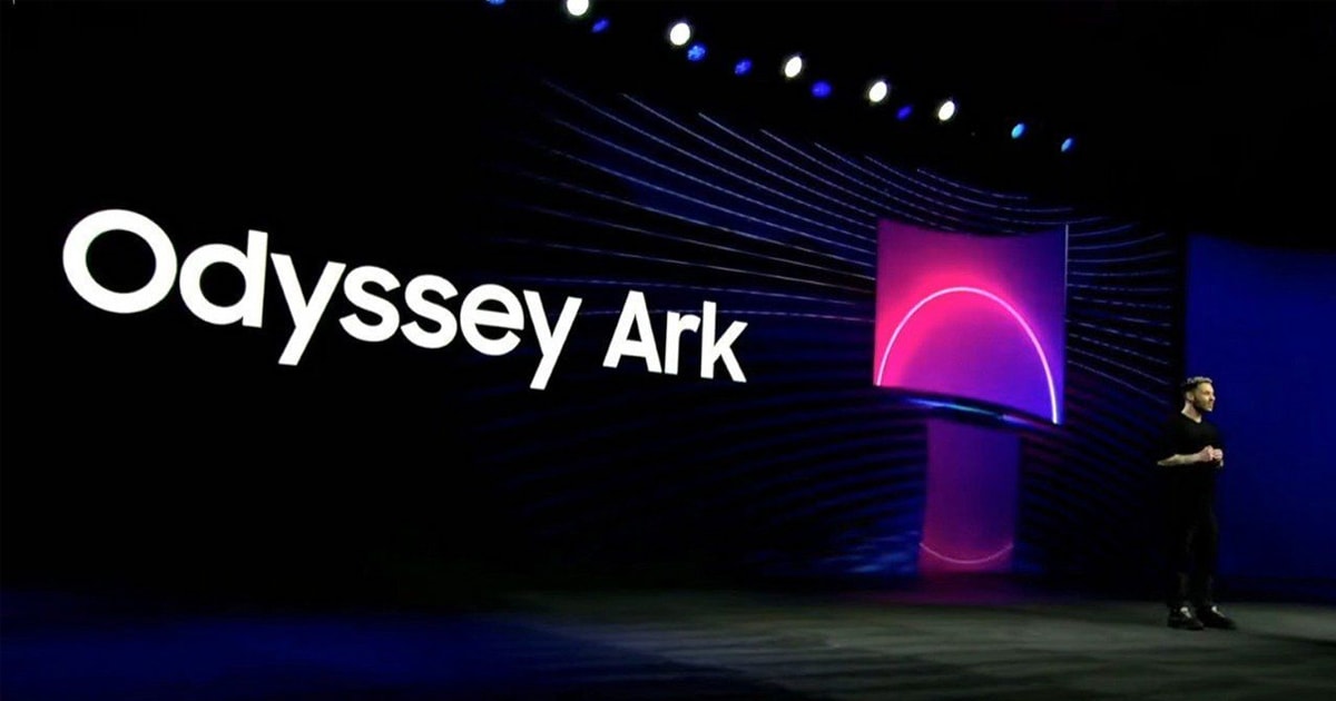 Samsung Odyssey Ark 55-inch 4K curved screen, adjustable vertical screen thumbnail