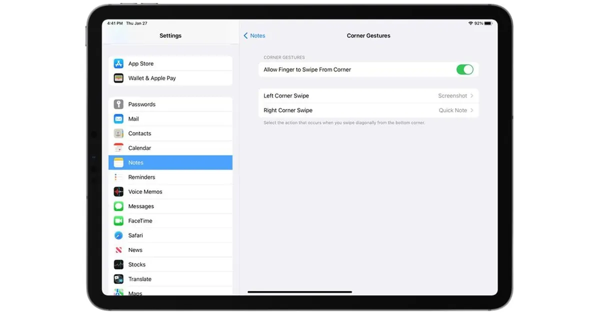 iOS 15.4 iPadOS Notes App  