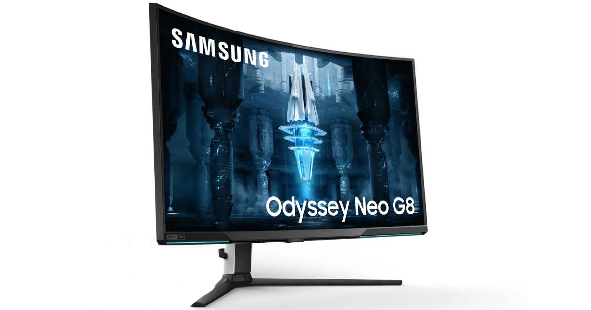 Samsung Odyssey Neo G8 Curved Gaming Monitor 4K 240Hz Refresh Rate thumbnail