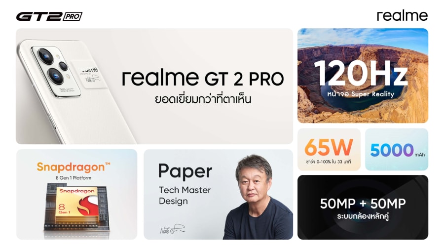 เปิดตัว realme GT 2 Pro