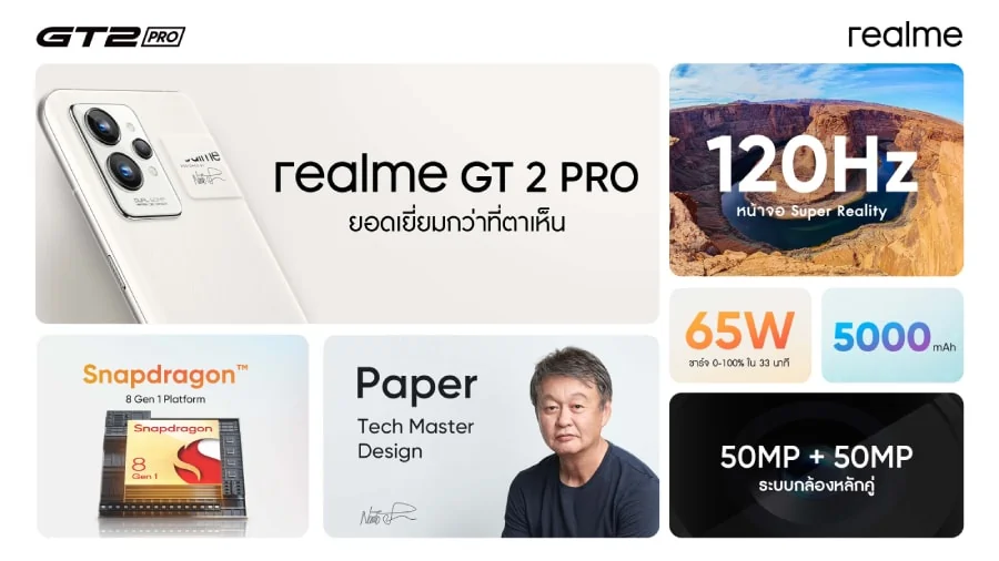 เปิดตัว realme GT 2 Pro