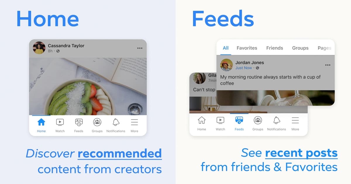 Facebook new Feeds algorithms