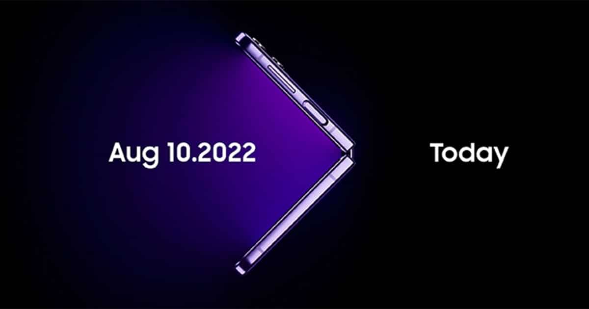Samsung Galaxy Unpacked จัดงาน 10 ส.ค.นี้ เปิดตัว Galaxy Fold4 และ Galaxy Flip4