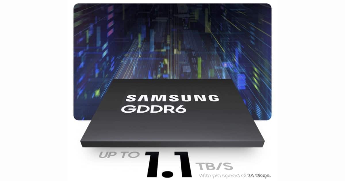Samsung DRAM GDDR6 24Gbps 