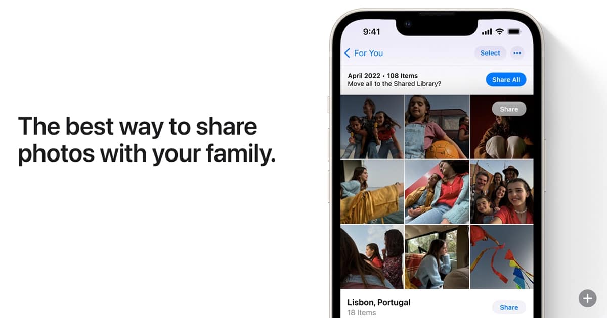 iCloud Shared Photo Library