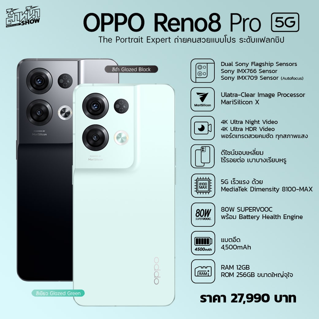 OPPO Reno8 Series 5G ราคา