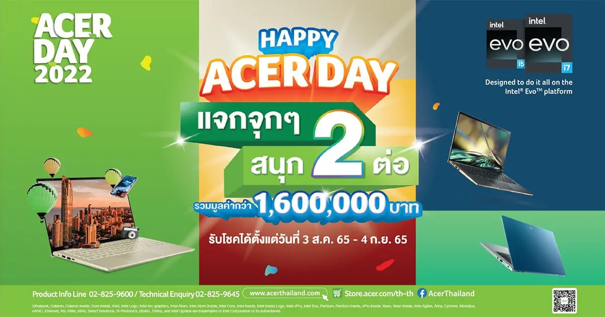 Acer Day 2022 โปรโมชั่น กิจกรรม ‘Make Your Green Mark’ เน้นย้ำใส่ใจสิ่งแวดล้อม