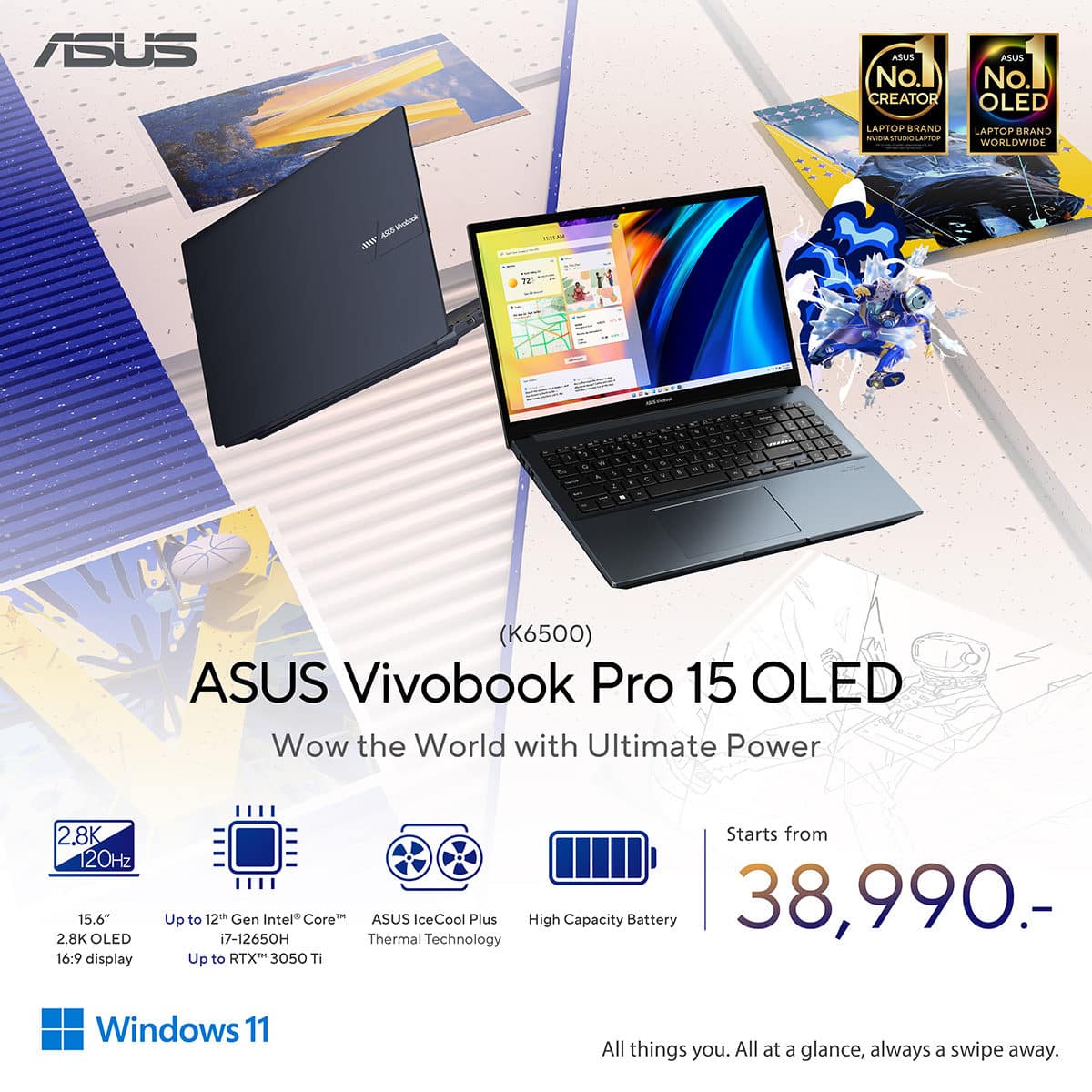 ASUS Vivobook Pro 15 OLED (K6500)