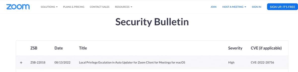 Zoom macOS update security fix
