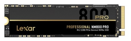 Lexar Professional NM800PRO M.2 2280 PCIe Gen4x4 NVMe SSD