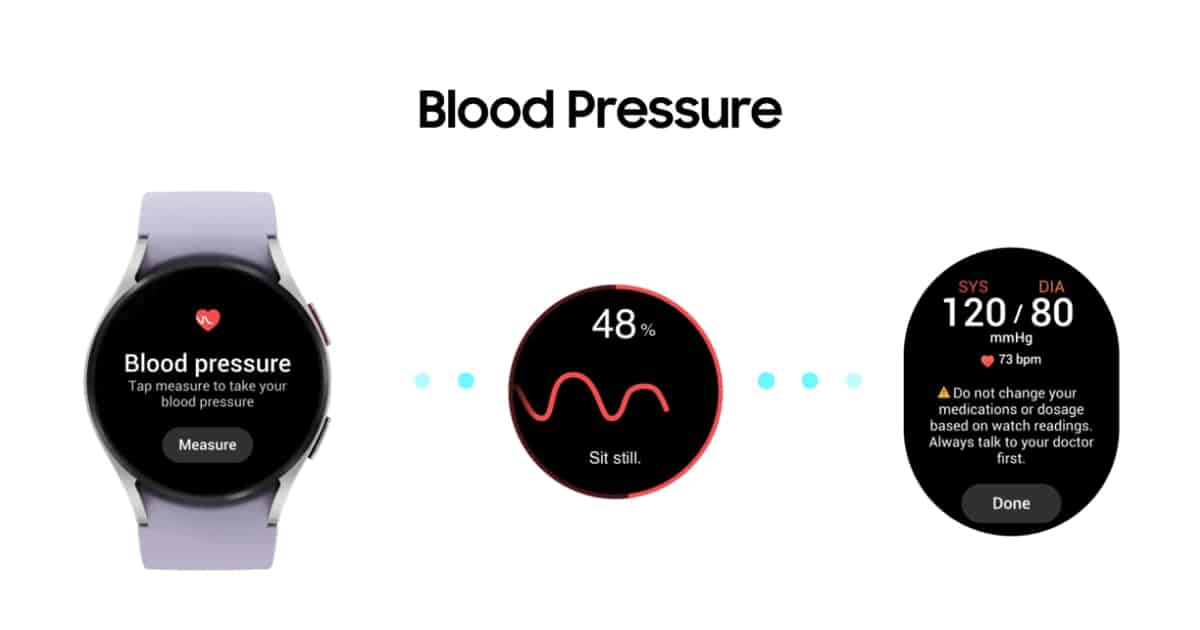 One UI Watch4.5 Blood Pressure