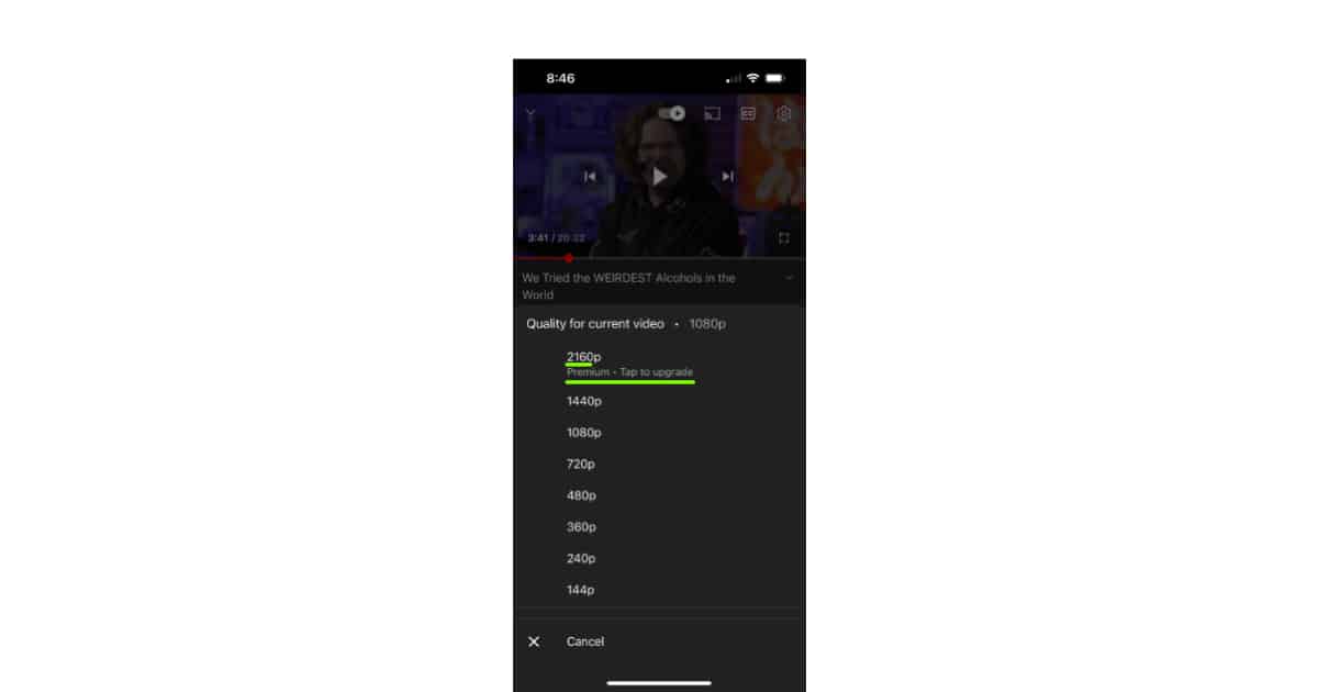 4K Video Streaming YouTube Premium