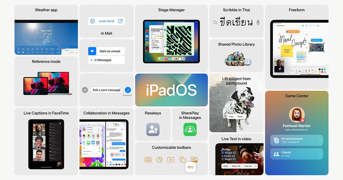 iPadOS 16 ดาวน์โหลด