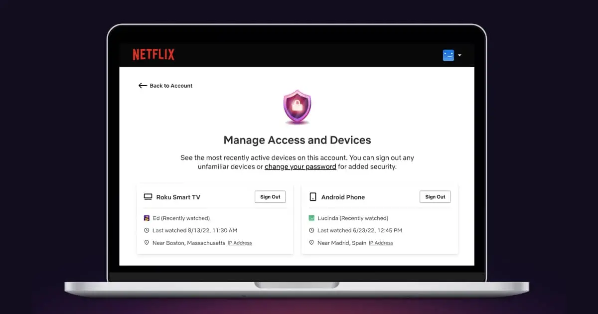 netflix Managing Access and Devices