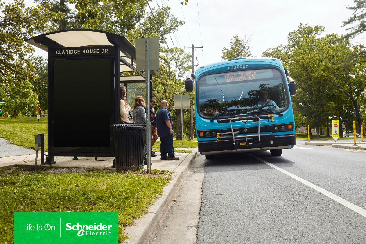 Schneider-Electric-รถบัสพลังงานไฟฟ้า-มลพิษ