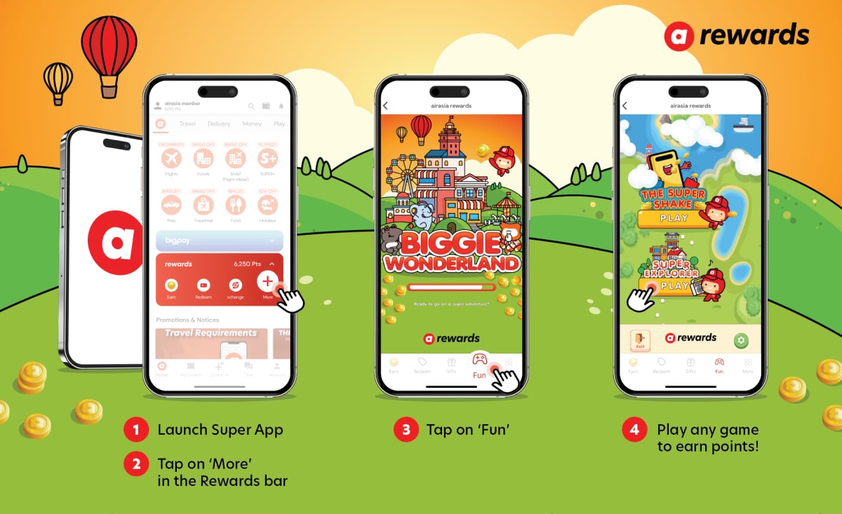 BIGGIE Wonderland game airasia super App