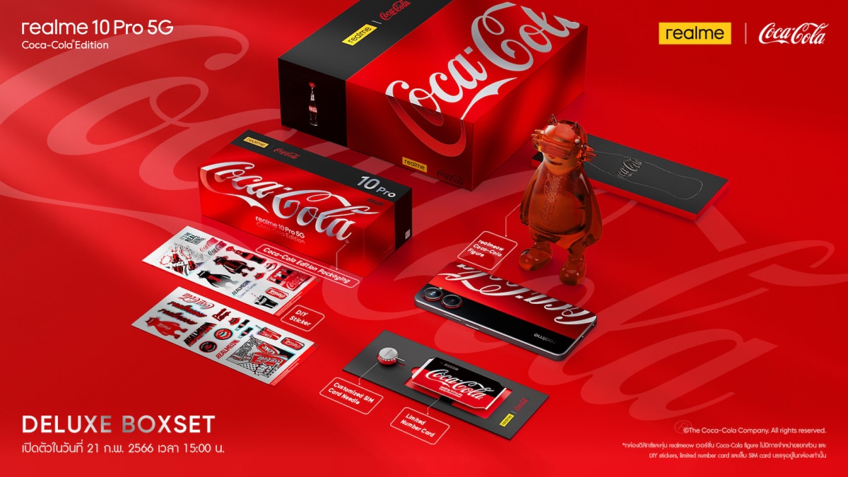 realme 10 Pro 5G Coca-Cola limited Edition Deluxe Boxset