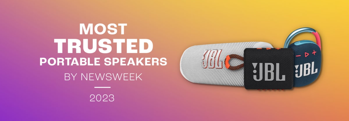 JBL Most Trusted Portable Speakers By Newsweek in America 2023