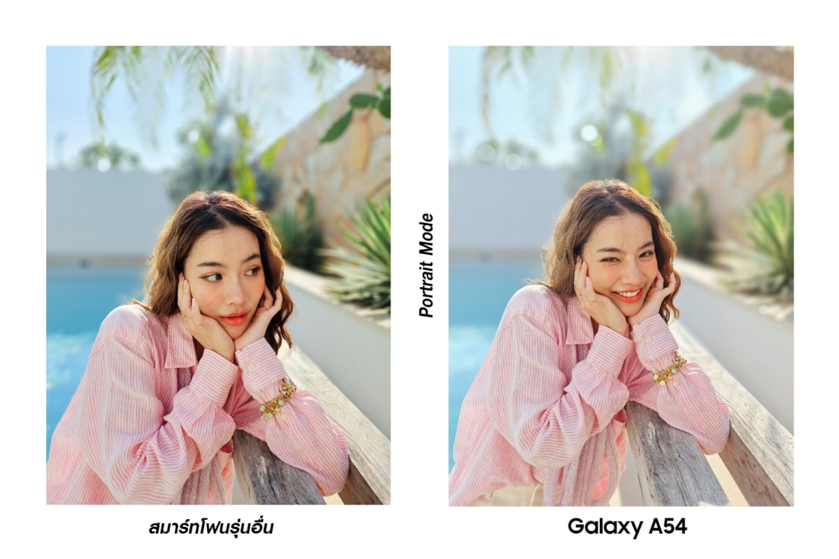 Galaxy A54 ครีเอเตอร์ คอนเทนต์ Portrait Mode
