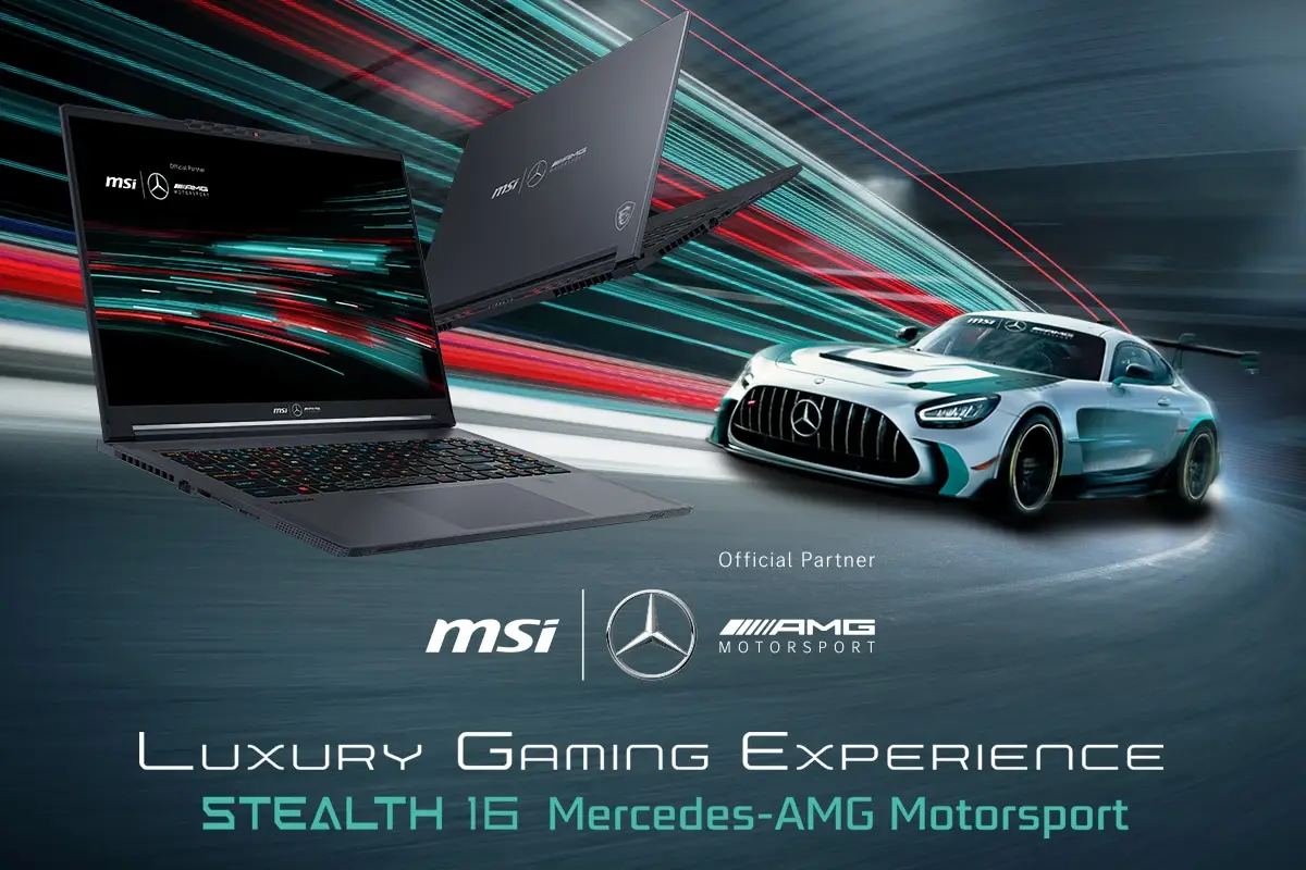 MSI แล็ปท็อป Computex 2023 Mercedes-AMG
