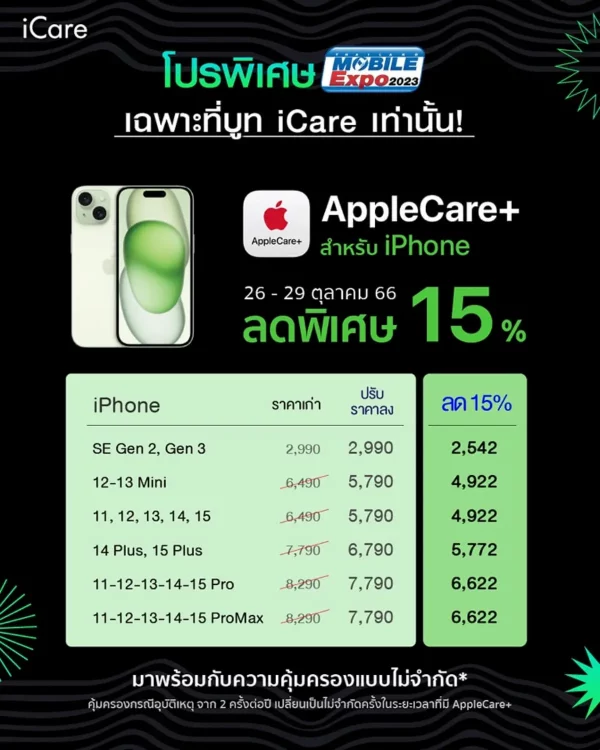 โปรโมชัน Mobile Expo iCare