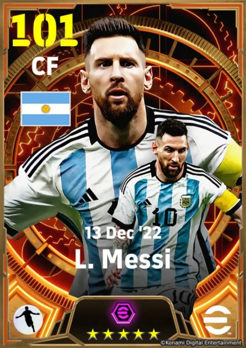 eFootball Lionel Messi เกม Card