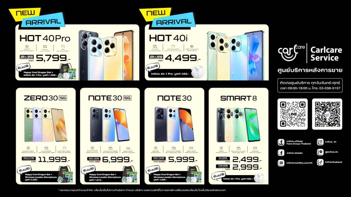 โปรโมชัน Infinix งาน Thailand Mobile Expo 2024