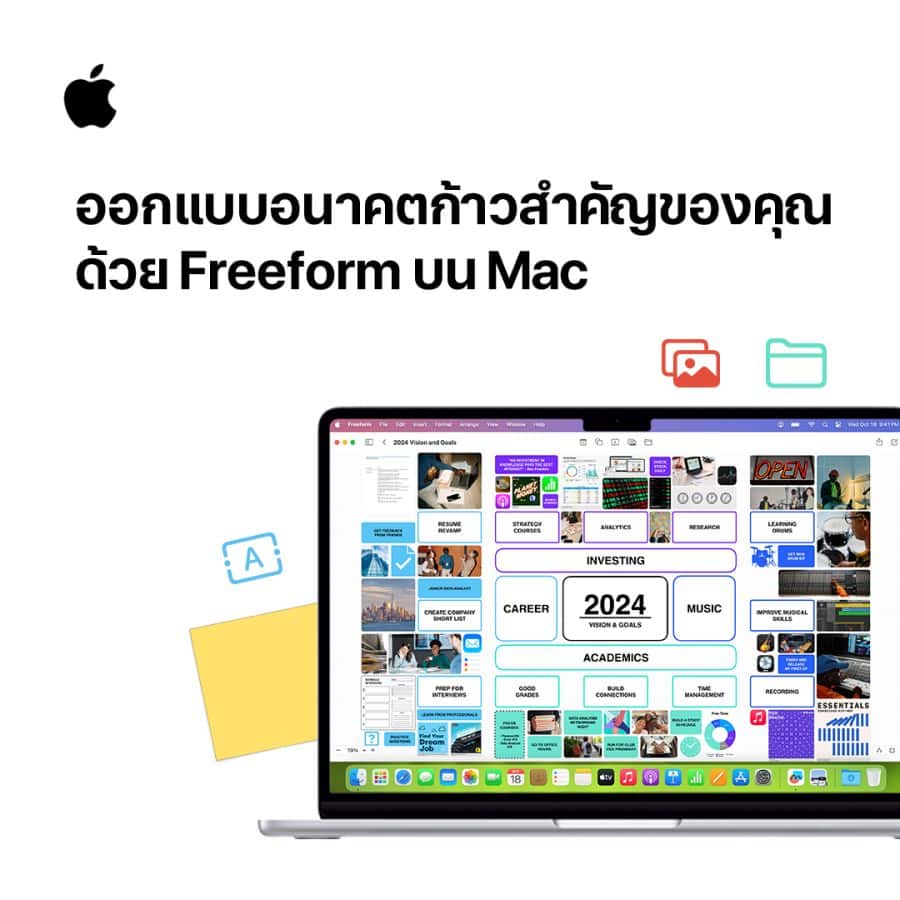 Apple วิธีเขียน Vision Board Mac iPad