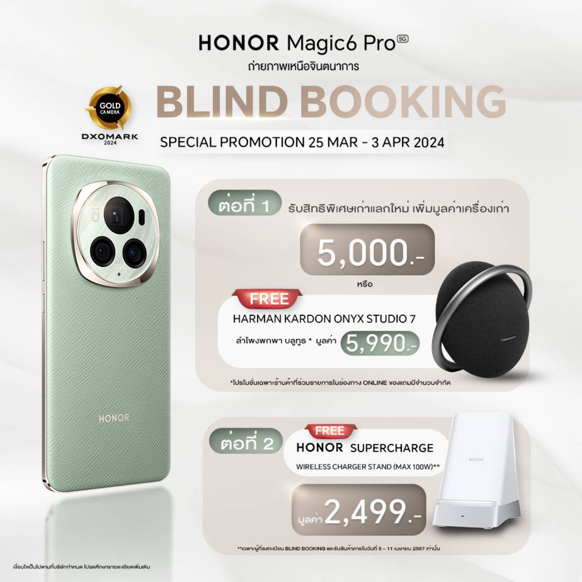 HONOR Magic 6 Pro เปิดตัว 4 เม.ย. นี้ เปิดจอง Blind Booking รับสิทธิพิเศษ