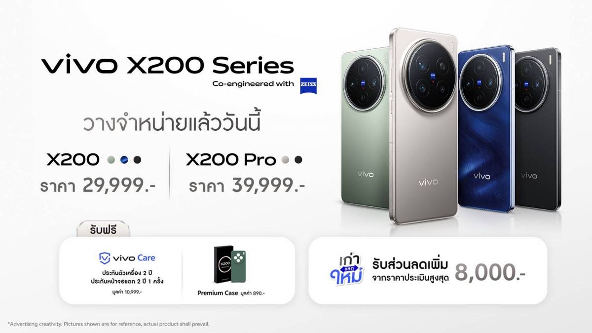 รีวิว vivo X200 Series ราคา โปรโมชัน