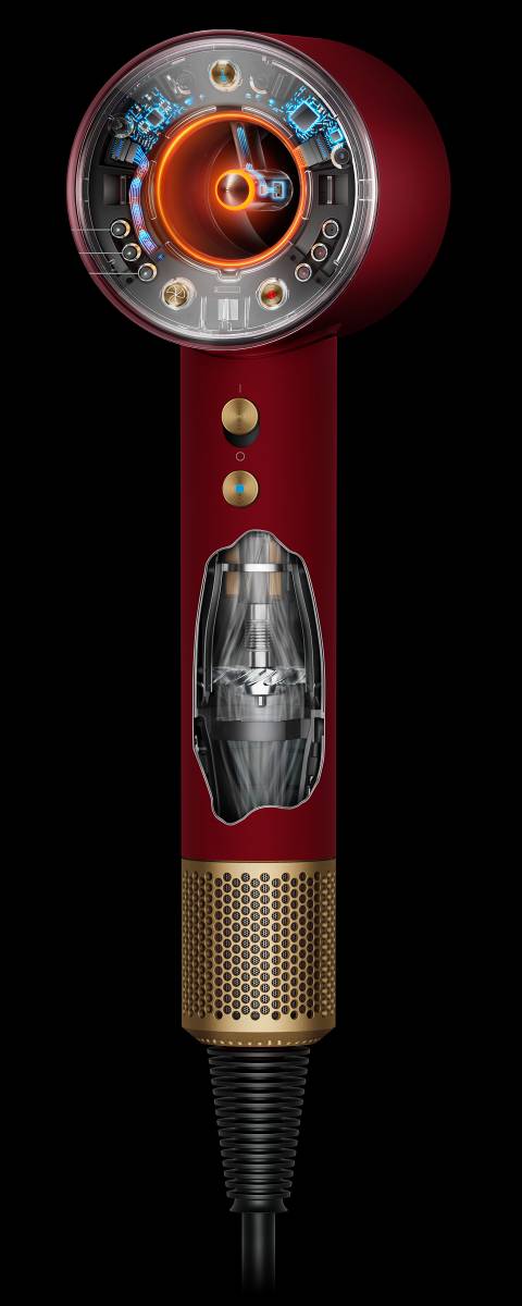 Dyson Supersonic Nural สีแดงกำมะหยี่และทอง