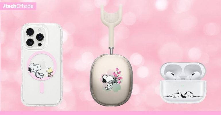 Apple คอลเลกชัน Cherry Blossom x Peanuts อุปกรณ์เสริมสุดเอ็กซ์คลูซีฟ
