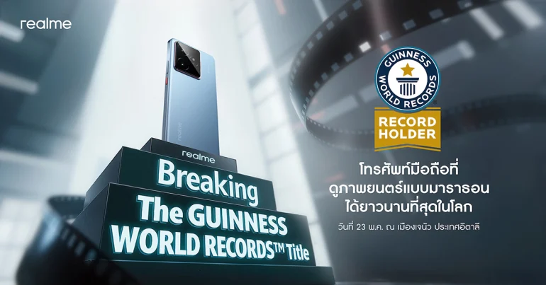 realme GT 7 Guinness World Records
