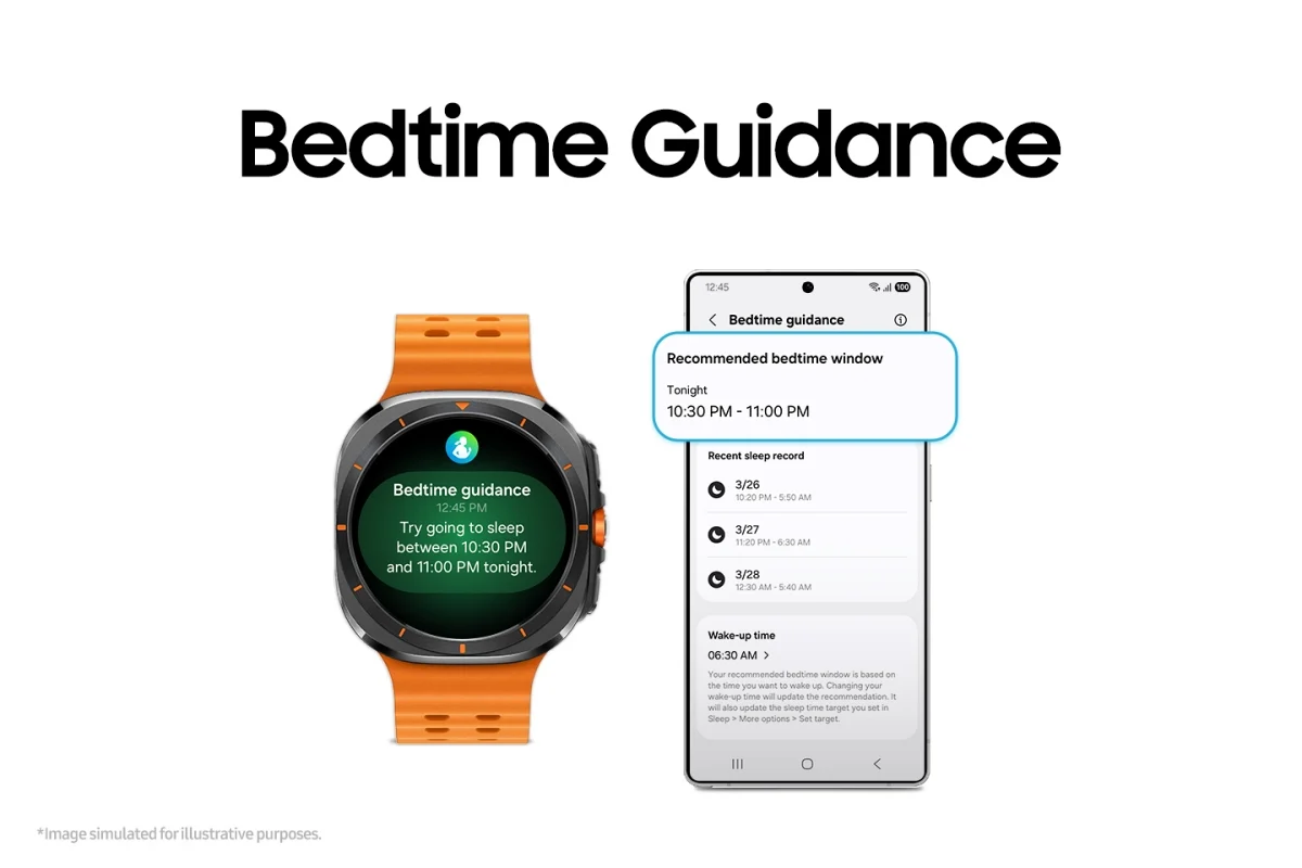 Galaxy Watch รุ่นใหม่ ฟีเจอร์ Bedtime Guidance